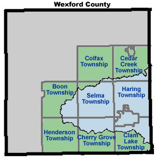 Wexford County map